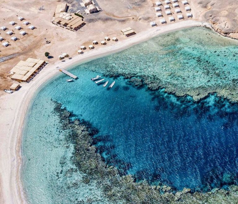 Luxurious beachfront hotels in Marsa Alam, Egypt, by the Red Sea