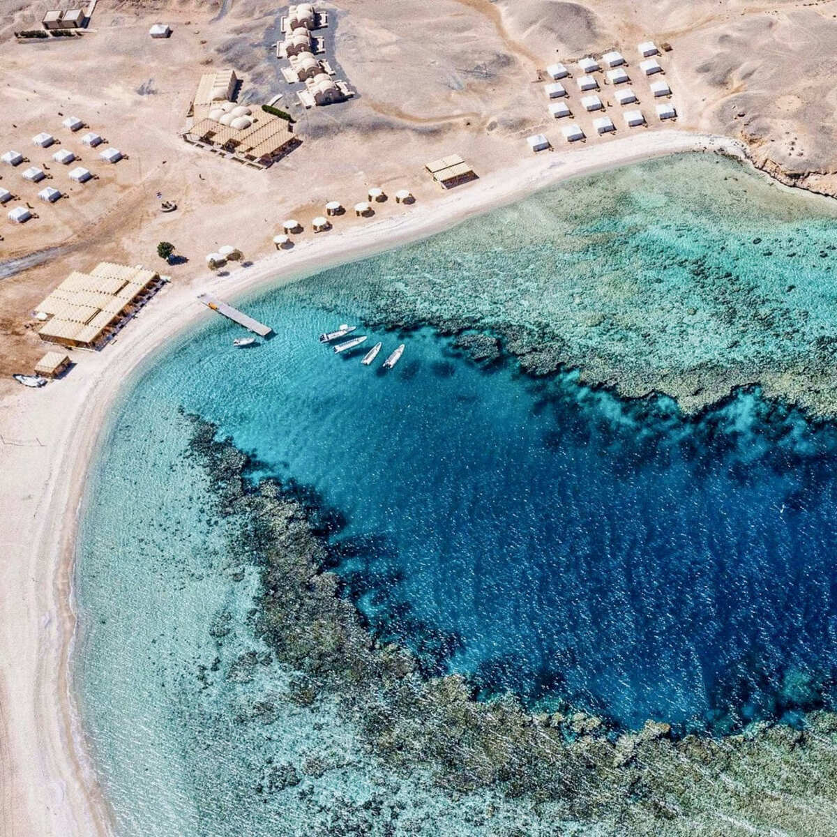 Luxurious beachfront hotels in Marsa Alam, Egypt, by the Red Sea